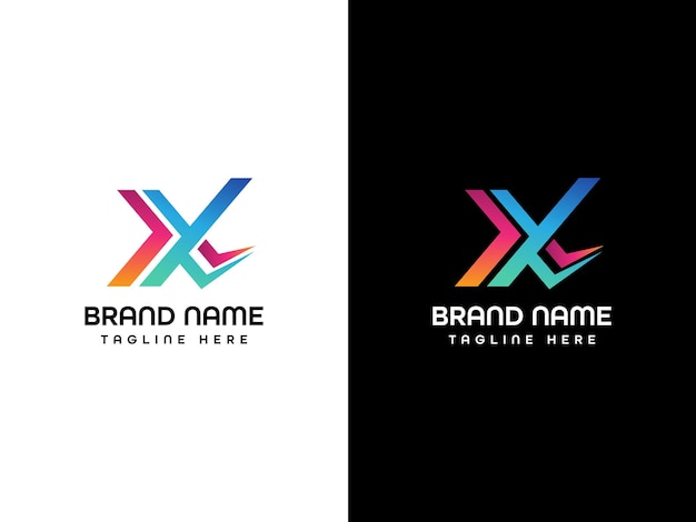 Monograma del diseño de la letra X del logotipo