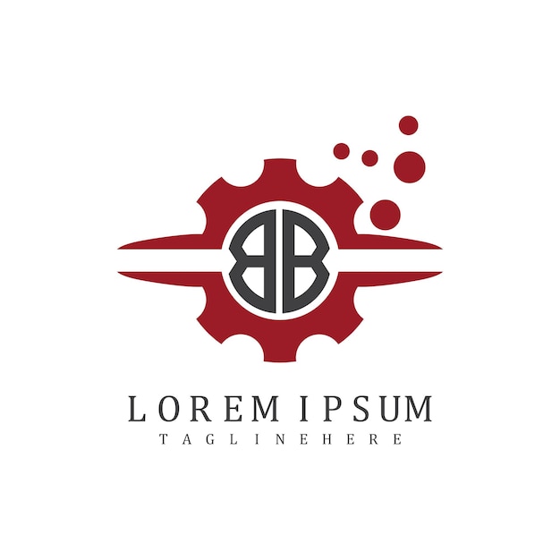 Monograma inicial BB para el vector de diseño del logotipo automotriz