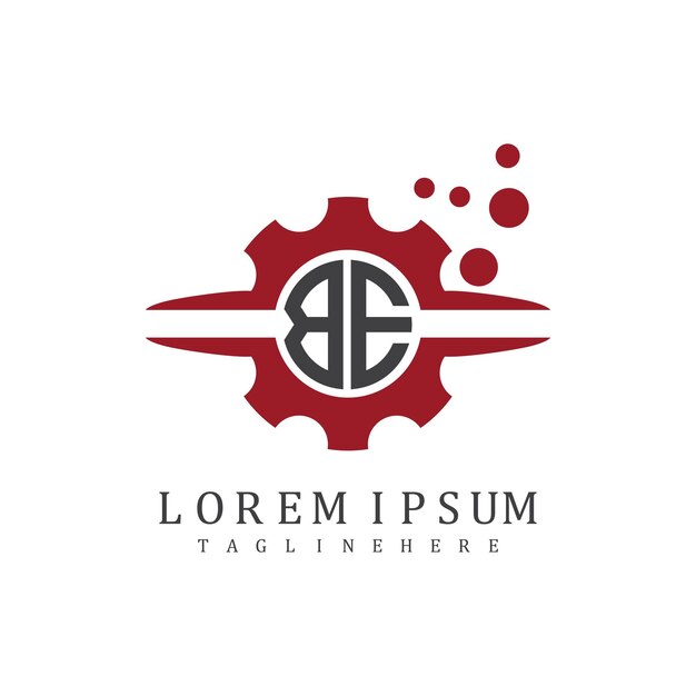 monograma inicial BE para el vector de diseño del logotipo del automóvil