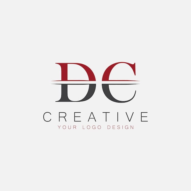 Monograma inicial de DC con el logotipo creativo de la letra