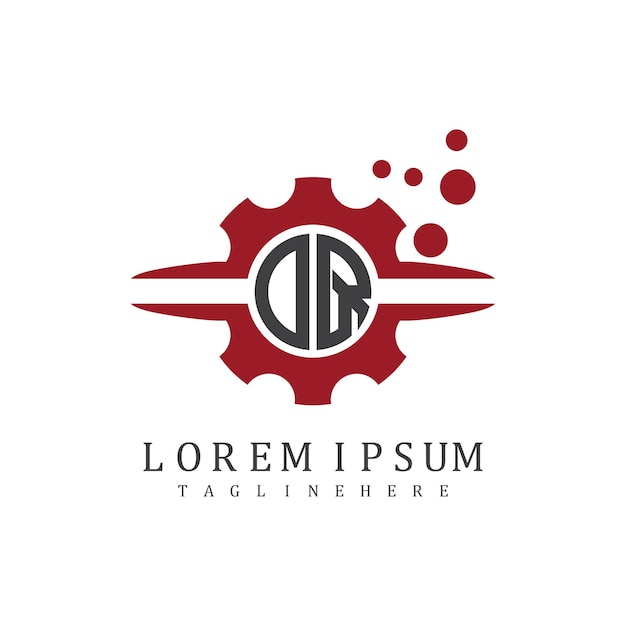 Monograma inicial DQ para el vector de diseño del logotipo automotriz
