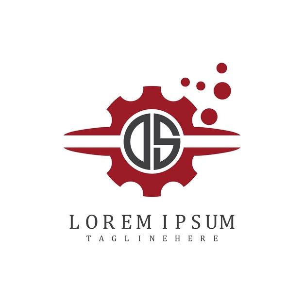 Monograma inicial DS para el vector de diseño del logotipo automotriz