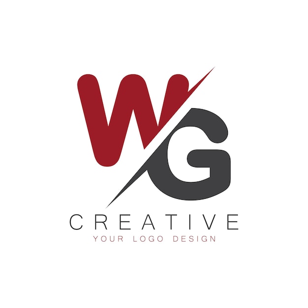 Monograma inicial del Grupo de Trabajo con el logotipo creativo de la letra