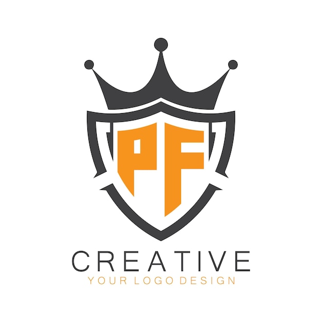 monograma inicial con letra y logotipo creativo