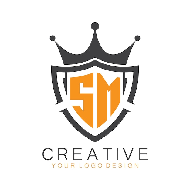 monograma inicial con letra y logotipo creativo