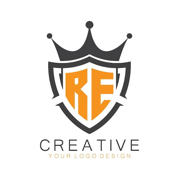 monograma inicial con letra y logotipo creativo