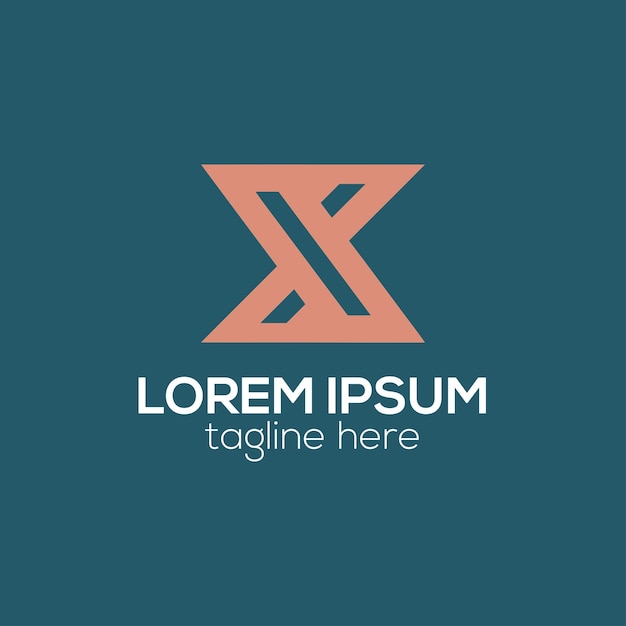 Monograma inicial de la letra X concepto de diseño de logotipo abstracto plantilla vectorial aislada