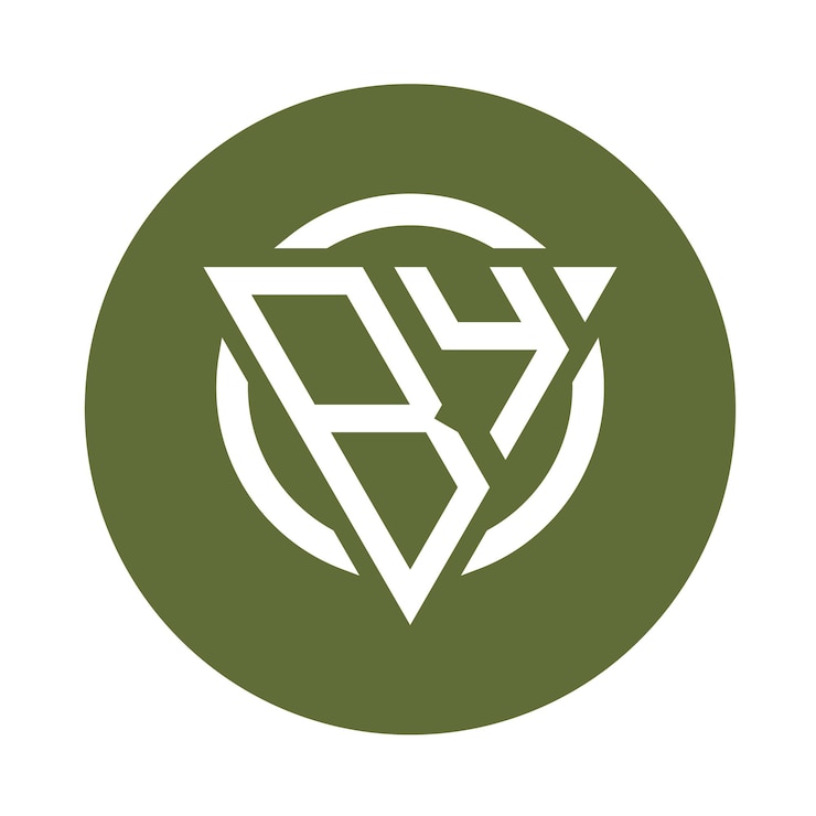Vector monograma inicial simple creativo por diseños de logotipo