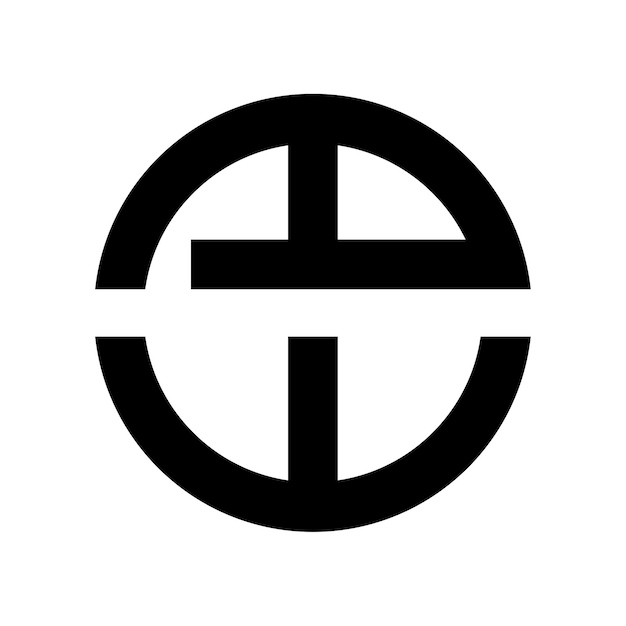 Monograma Letra AE Símbolo Logotipo adecuado para marcas o empresas