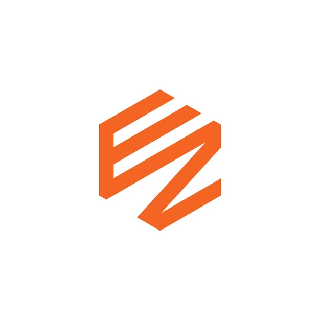 Monograma de la letra EZ Diseño inicial del logotipo plantilla Ilustración vectorial EZ diseño de íconos elegante y profesional