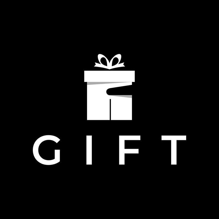 monograma letra G y logotipo de regalo