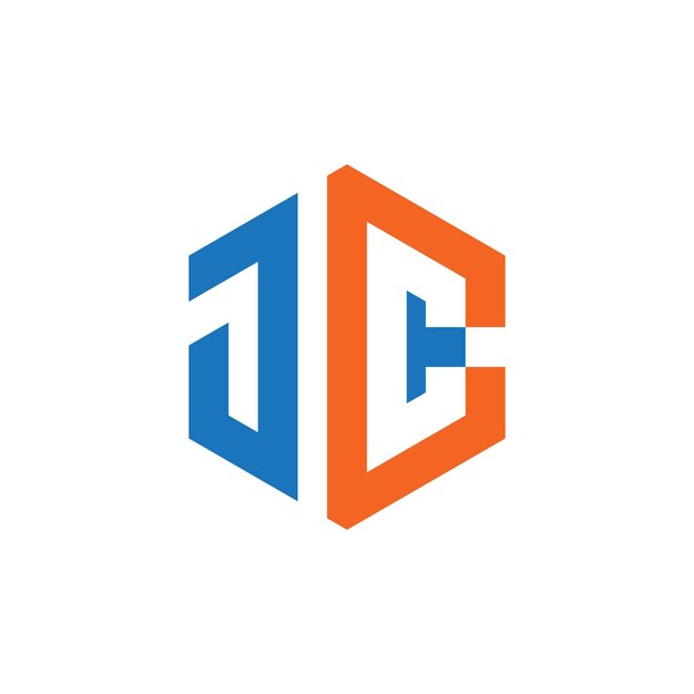 Monograma de la letra JCC Diseño inicial del logotipo plantilla Ilustración vectorial Diseño elegante y profesional del icono JCC