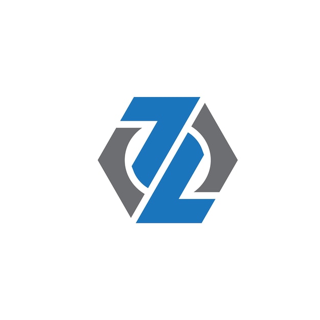 Monograma de la letra Z Diseño inicial del logotipo plantilla Ilustración vectorial Z diseño de íconos elegante y profesional