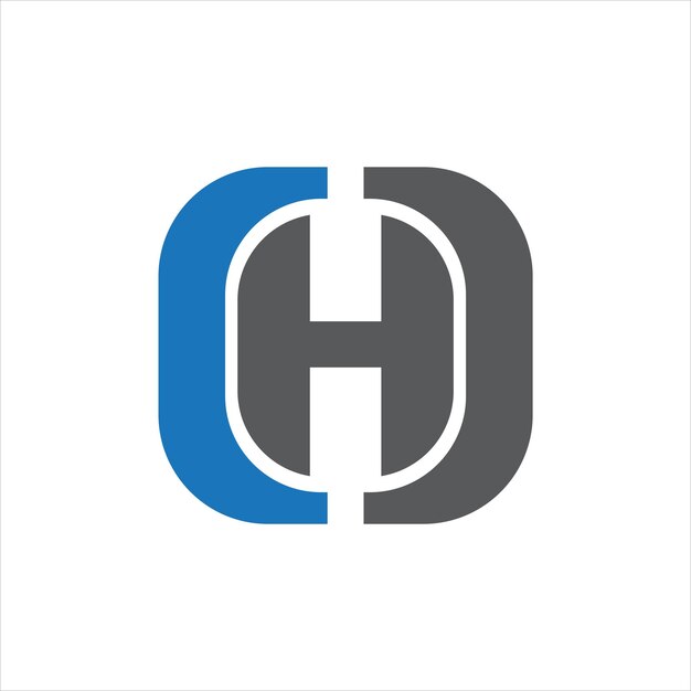 Monograma de letras CHD Diseño inicial del logotipo plantilla Ilustración vectorial CHD diseño elegante y profesional de iconos