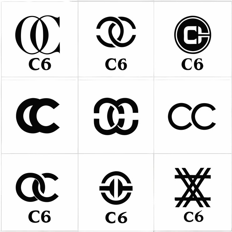Vector monograma de las letras logotipo diseño alfabético