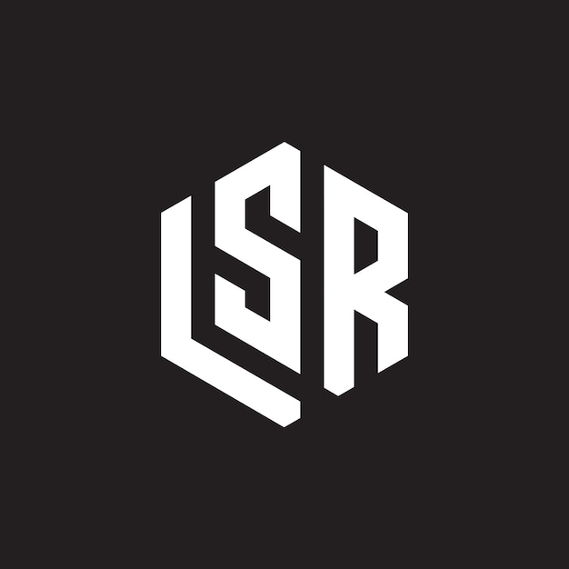 Monograma de letras LSR Diseño inicial del logotipo plantilla Ilustración vectorial LSR diseño elegante y profesional de iconos