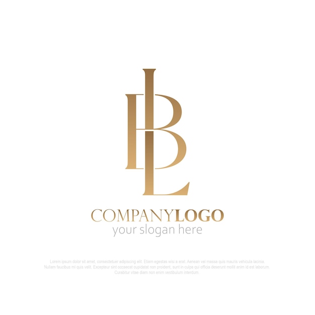 Monograma logo BL oro