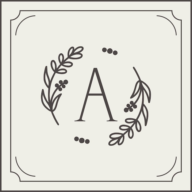 el monograma del logotipo de los alfabetos vectoriales