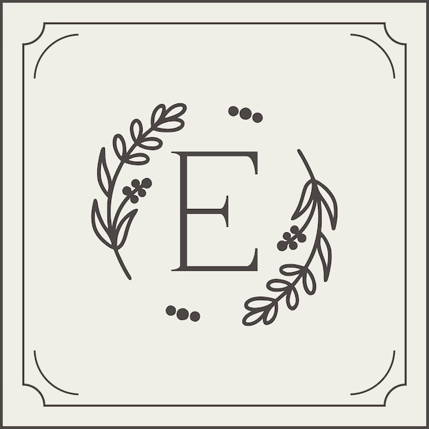 el monograma del logotipo de los alfabetos vectoriales