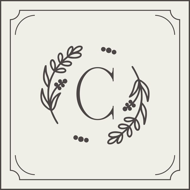 el monograma del logotipo de los alfabetos vectoriales