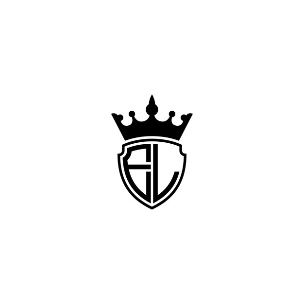 EL monograma logotipo diseño carta texto nombre símbolo monocromo logotipo alfabeto carácter simple logotipo