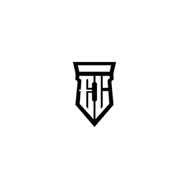 EL monograma logotipo diseño carta texto nombre símbolo monocromo logotipo alfabeto carácter simple logotipo