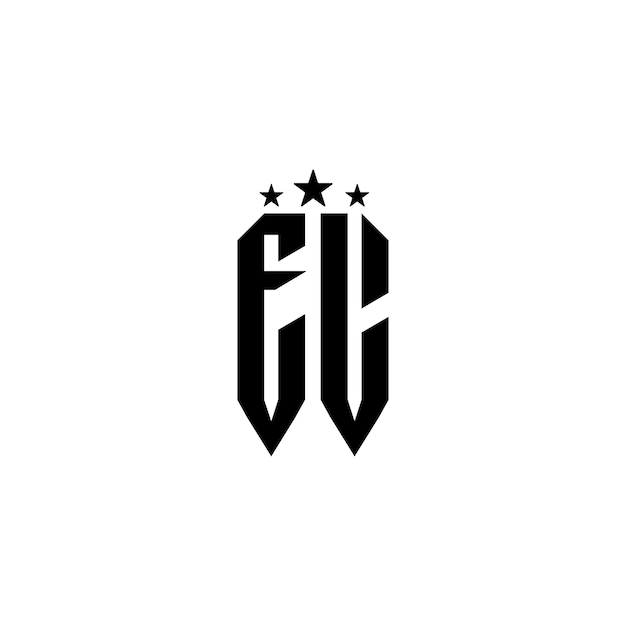 EL monograma logotipo diseño carta texto nombre símbolo monocromo logotipo alfabeto carácter simple logotipo