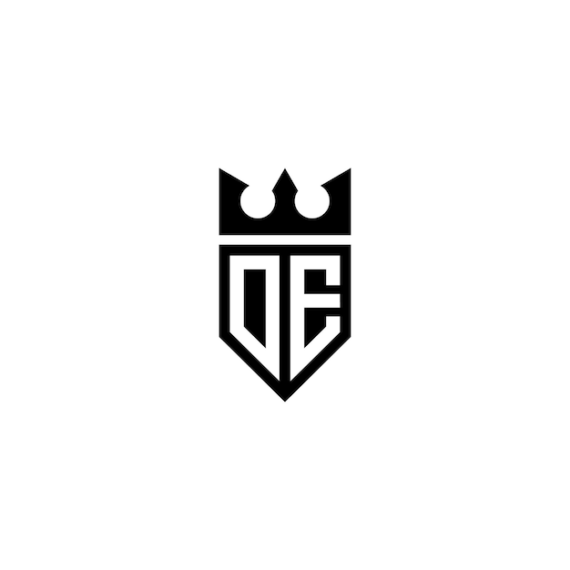 DE monograma logotipo diseño carta texto nombre símbolo monocromo logotipo alfabeto carácter simple logotipo