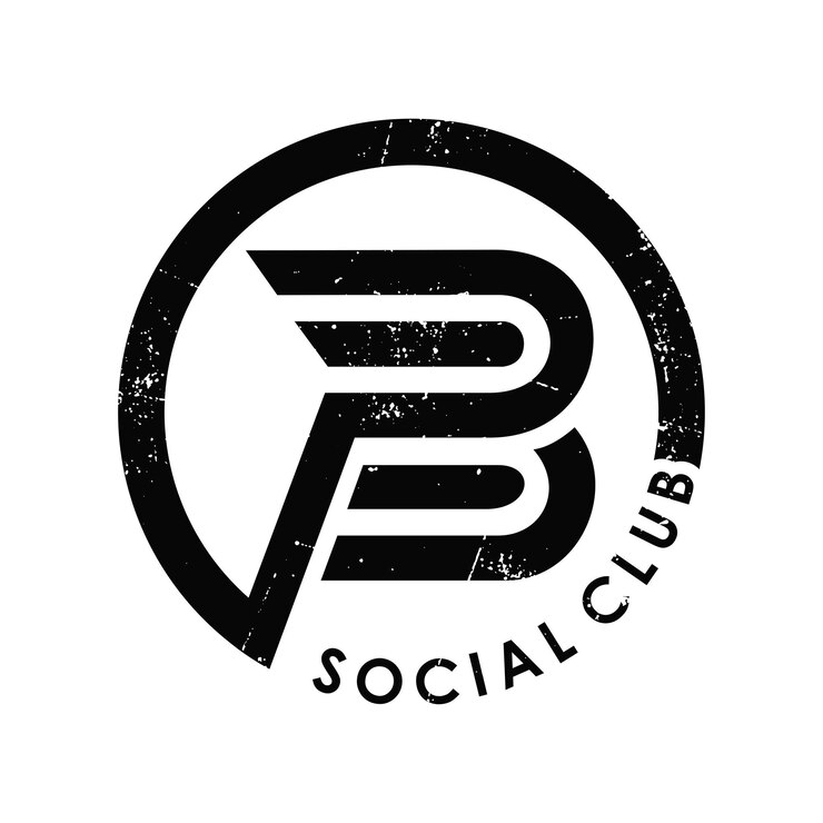 Vector monograma del logotipo del icono abstracto de las letras del alfabeto pb o bp