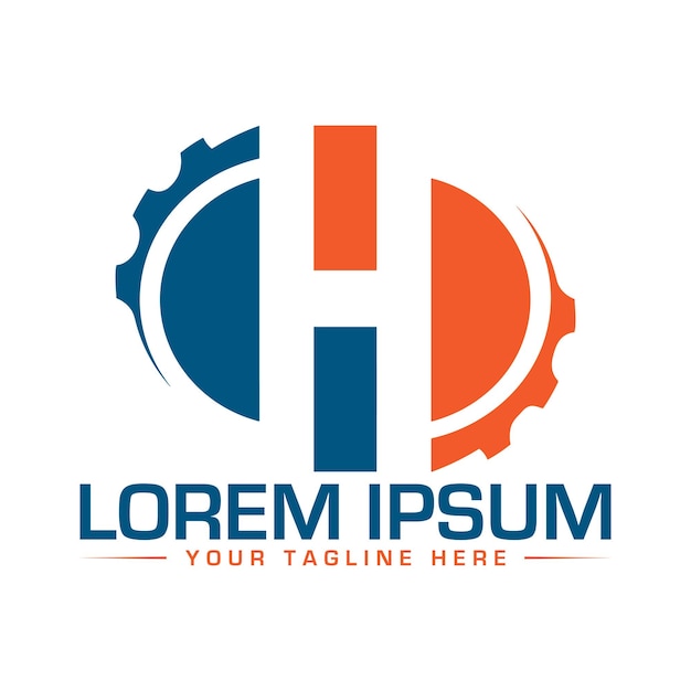 Monograma del logotipo de letras abstractas SH HS SH