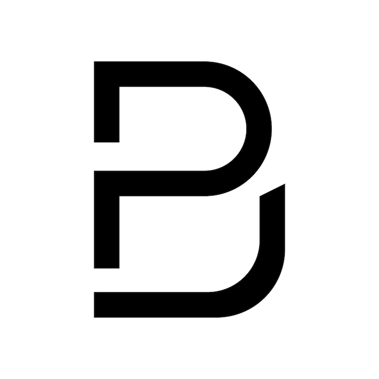 Vector monograma del logotipo de pb vector de diseño de logotipo de letra moderna pb