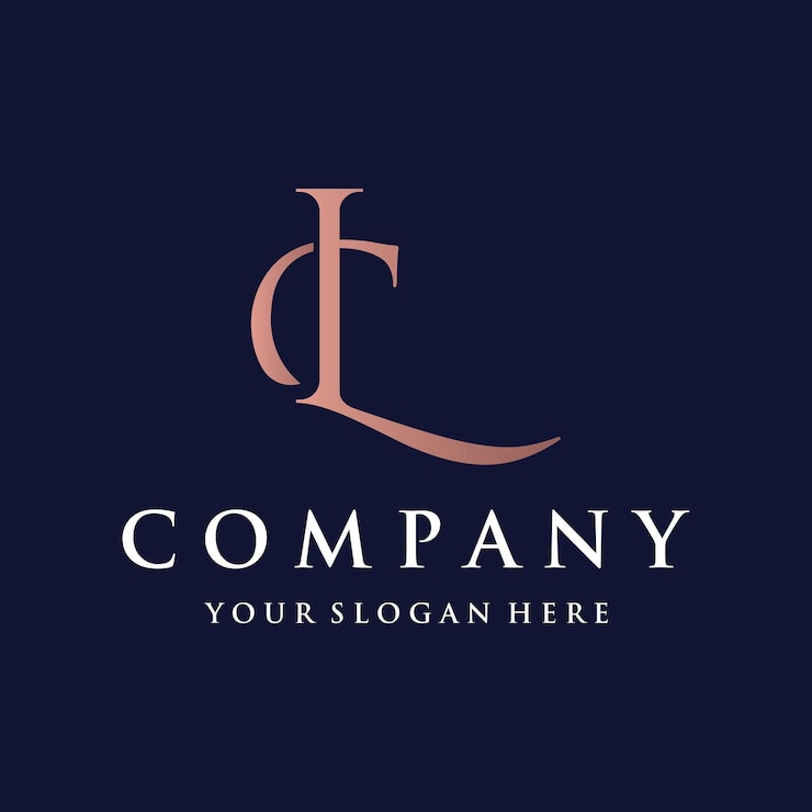 Vector monograma de lujo y moderno letra inicial cl lc lc monograma diseño de logotipo logotipo para tarjeta de visita comercial o identidad y empresa