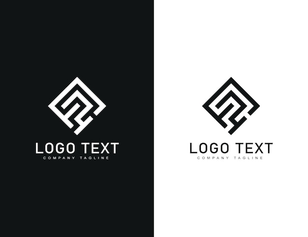 Monograma minimalista con estilo