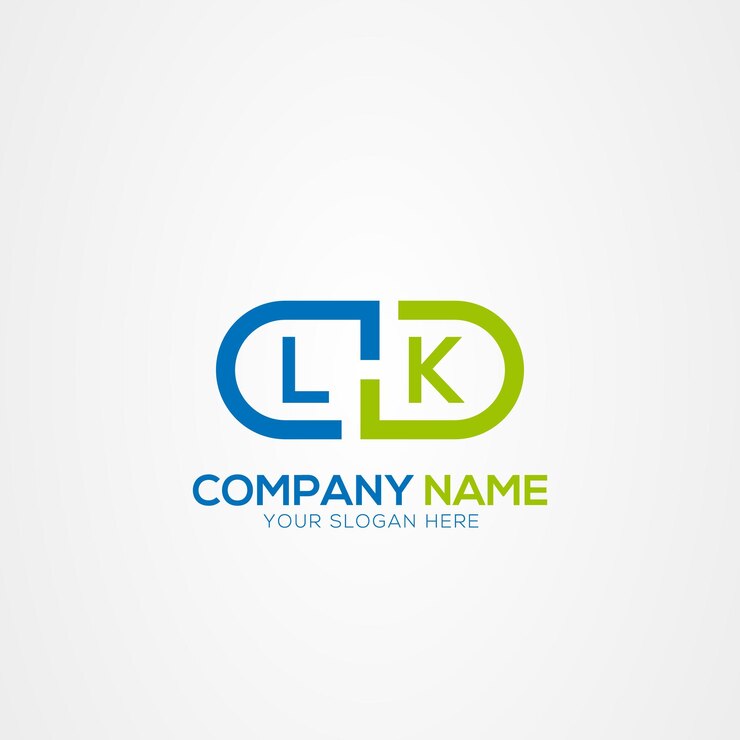 Vector monograma mínimo letra creativa lk elementos del logotipo de la medicina