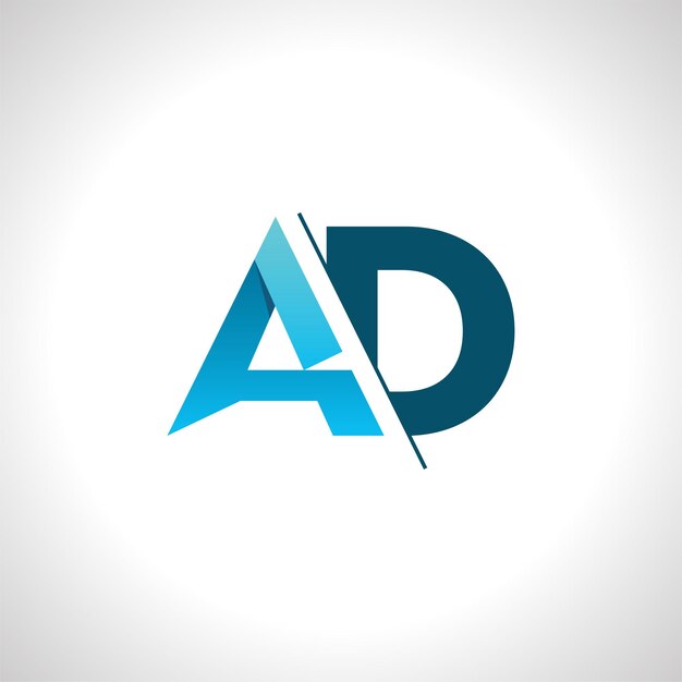 Monograma vectorial de lujo Concepto del logotipo de la marca para las letras AD