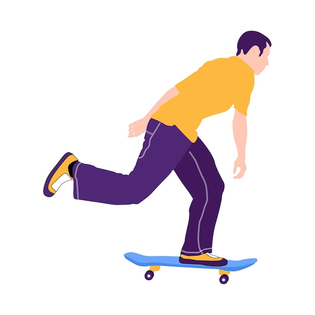 monopatín arte vectorial