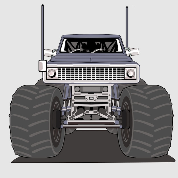 Vector monster truck pie grande