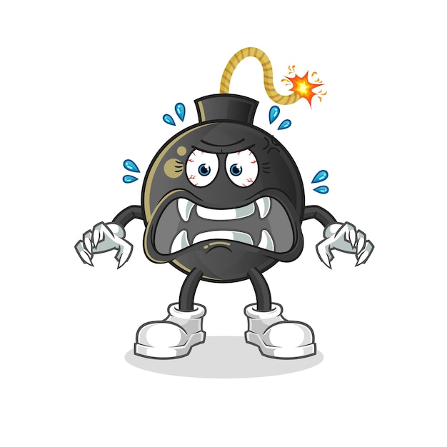 El monstruo bomba. dibujos animados