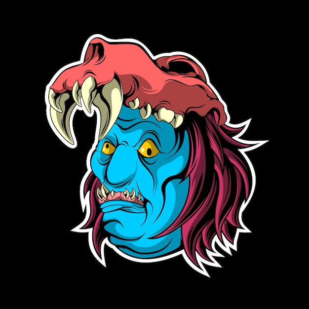 monstruo de cara azul
