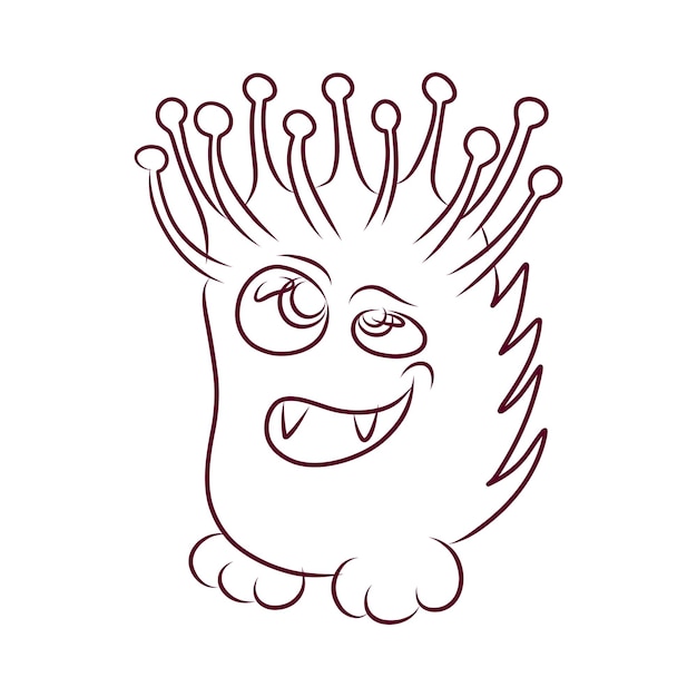 Monstruo en estilo boceto