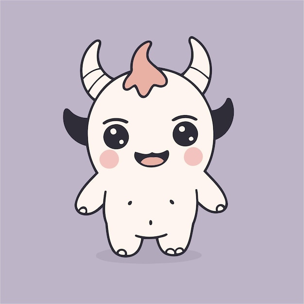 Monstruo lindo para niños ilustración vectorial