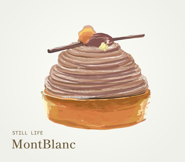 Vector mont blanc