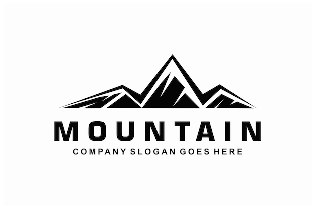 montaña caza escalada diseño de logotipo aventura senderismo