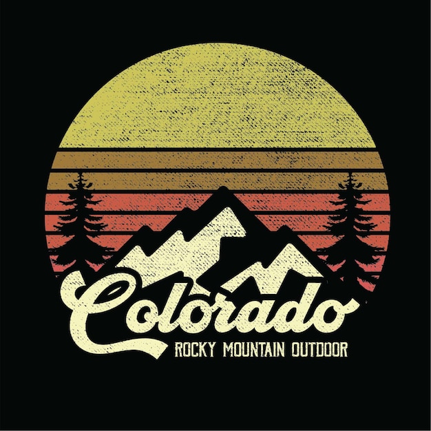 Vector montaña de colorado