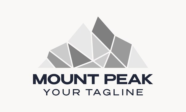 montaña geométrica vectorial