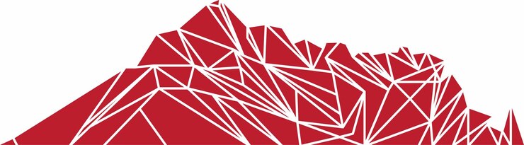 Vector montaña geométrica