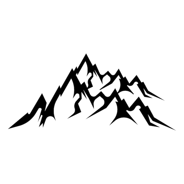 Montaña Logo Naturaleza Paisaje Vista Diseño Escaladores Y Aventura Plantilla Ilustración