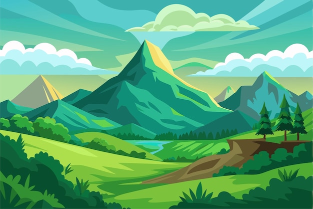 una montaña con una montaña al fondo