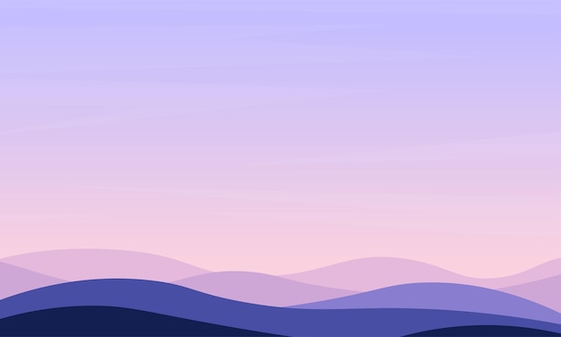 Montaña Paisaje Azul Violeta