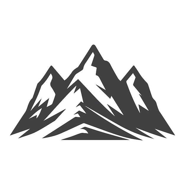 montañas siluetas montañas vector de diseño al aire libre